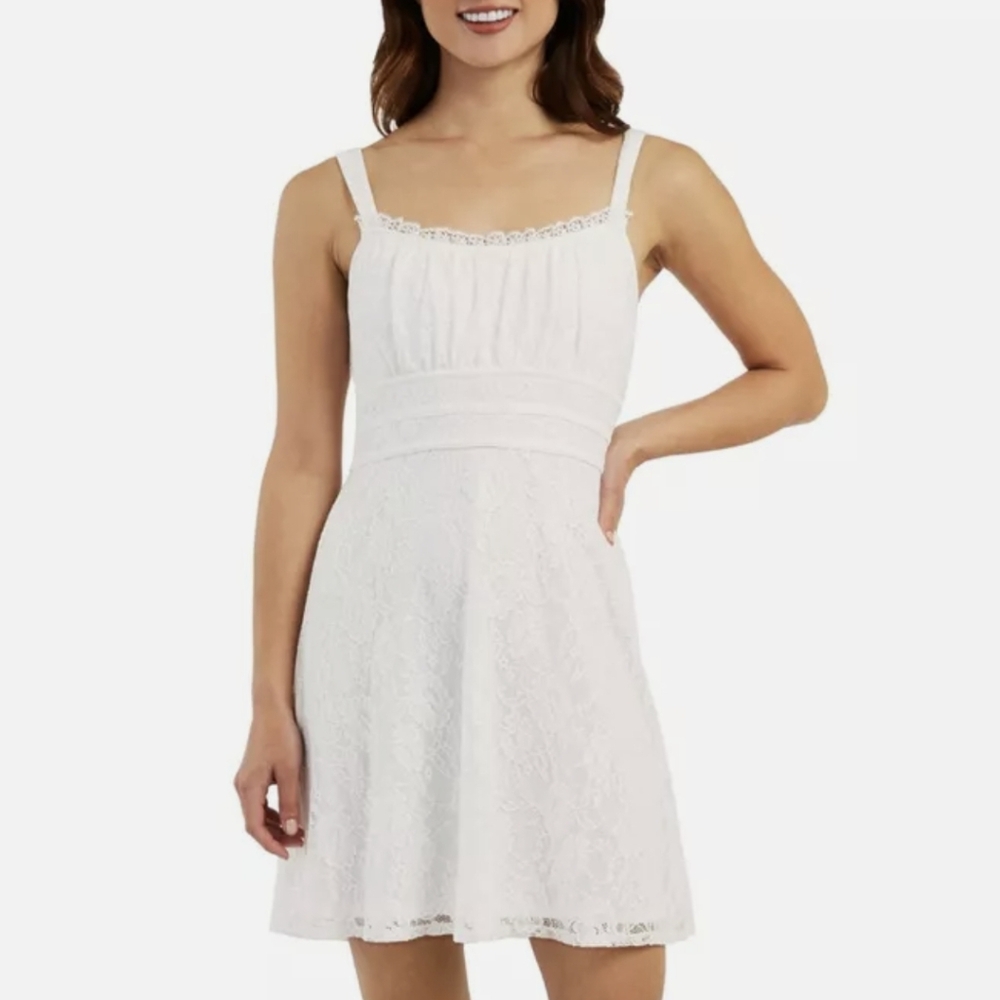 BCX Dress White Lace Dress